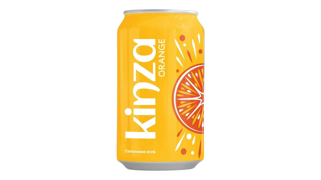 Kinza Carbonated Drink Orange, 300ml