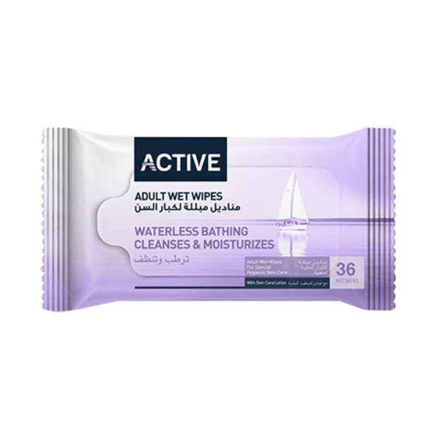 Active Hygiene Adult Wet Wipes 36 Pcs