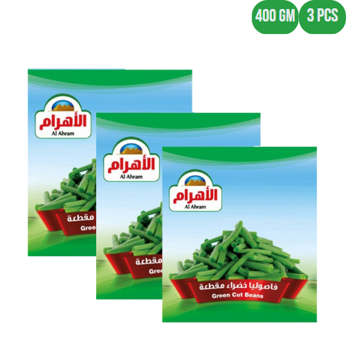 Al Ahram Cut Green Beans, 3x400g