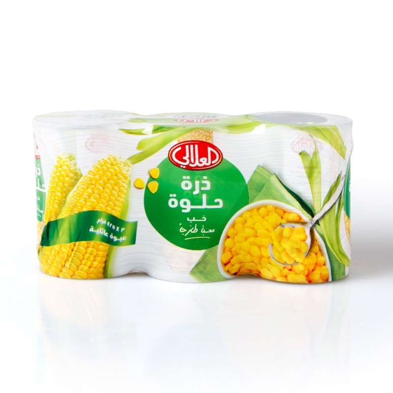 Alali Whole Sweet Corn Family Pack, 3x425g