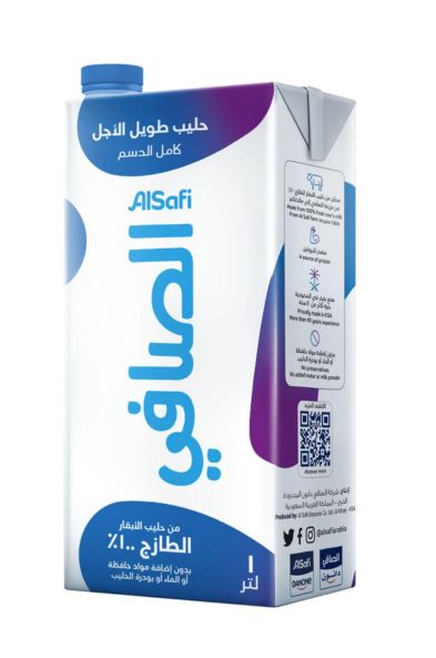 Al Safi Long Life Full Fat Milk, 1L