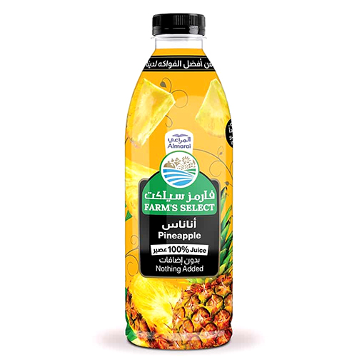المراعي فارمز سيلكت اناناس بدون اضافات 1 لتر	