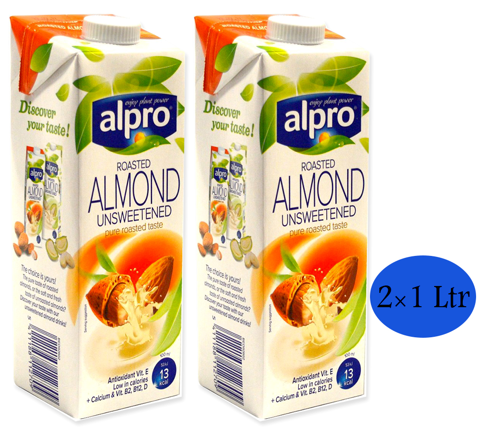 Alpro Soya Milk Almond 1 Liter * 2 Pcs
