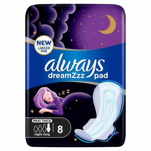 Always Maxi Thick Pads Night 8 Pads