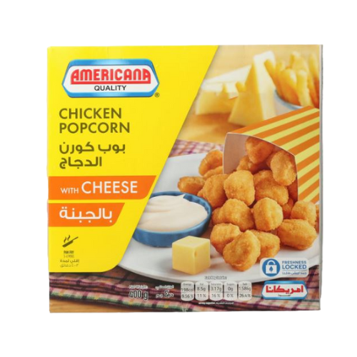 Americana Chicken Popcorn With Cheese 400G