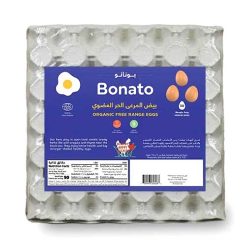 Bonato Organic Free Range Eggs 30 Pcs