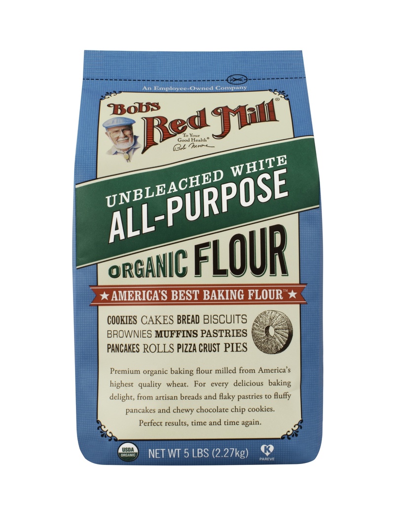 Brm Organic Unbl All  Purpose White Flour 5Lbs (80 Oz)