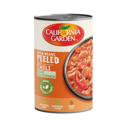 California Garden Fava Beans Peeled With Chili 450 Gm