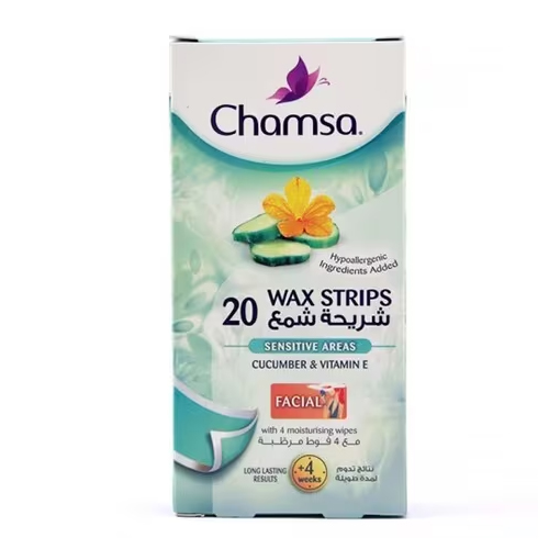 Chamsa Wax Strip Wrapped Depilatory Pastes Hair Remover 20 Strips