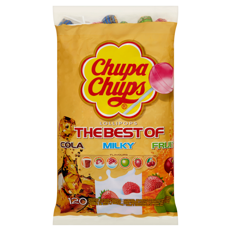 Chupa Chups  Lollipops The Best Of 120 Pcs- 1440 Gm