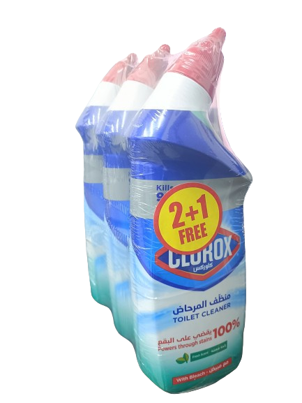 Clorox Toilet Bowl Cleaner Fresh Scent 709 ml 2 + 1 Free