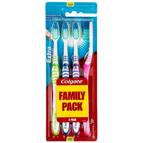 Colgate Extra Clean Medium Toothbrush (4 Pieces)