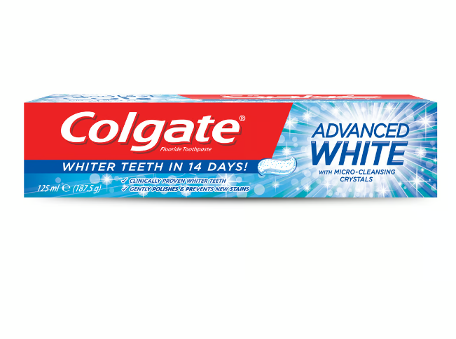 Colgate Advanced Whitening Toothpaste, 125ml