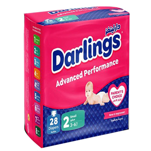 Darling Diapers Complete Care No. 2, 3-6 kg, 28 pcs