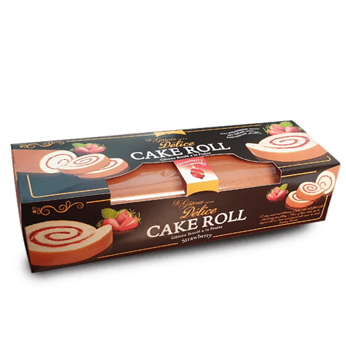 Euro Cake Pound Delice Swiss Strawberry Rolls, 320g