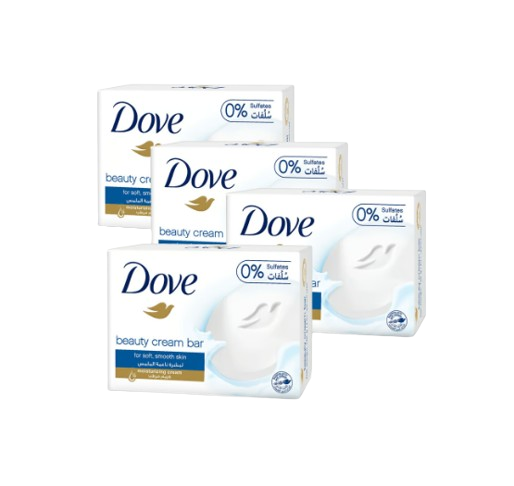 Dove Beauty Cream Bar Soap Value Pack 4 x 125 g