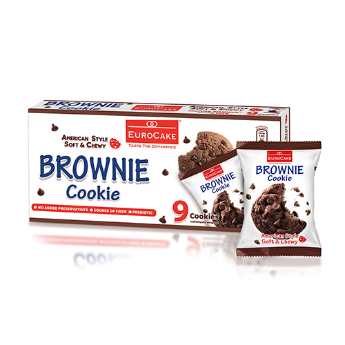 Eurocake Soft & Chewy Brownie Cookie, 6x28g