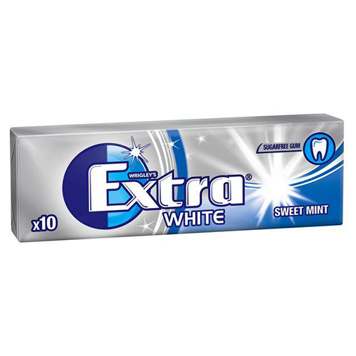 Wrigley's Extra White Peppermint Pellets Silver Blue Gum, 14g