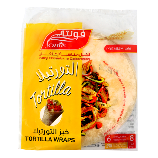 Fonte Fresh Brown  Flour Tortilla 8 Inch ( 6 Pcs )