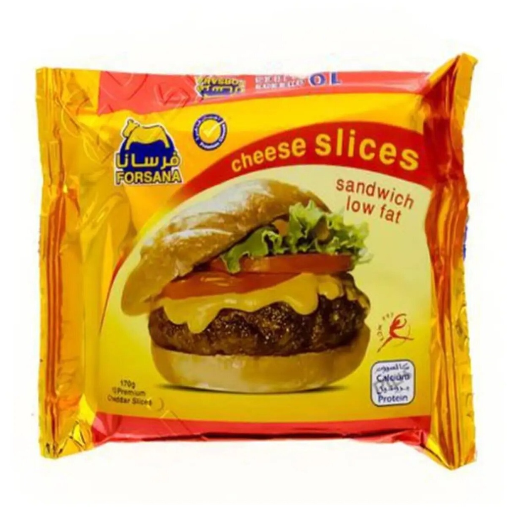 فرسان جبنة شيدر شرائح قليلة الدسم 170 جرام