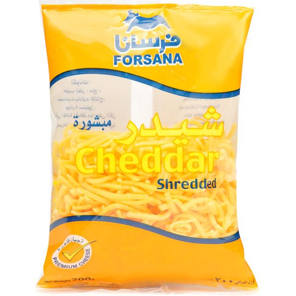 Forsana Shredded Cheese Cheddar (Yellow) 1Kg