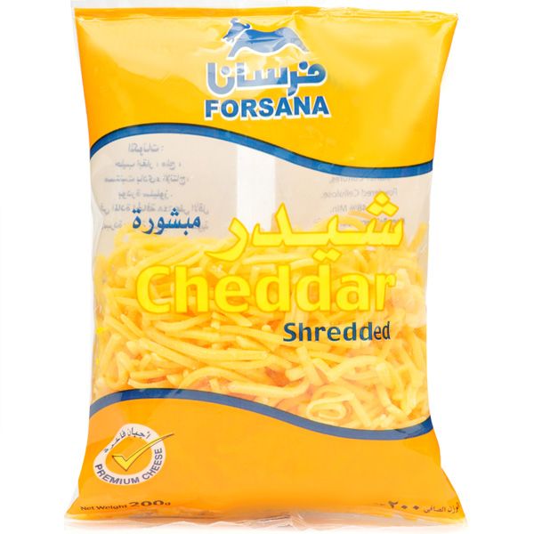 Forsana Shredded Cheese Cheddar Yellow 1 Kg