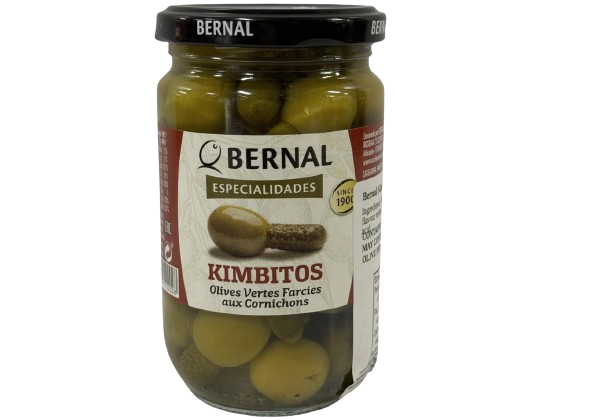 Bernal Kimbitos Green Olive Stuffed with Cornichons, 150g