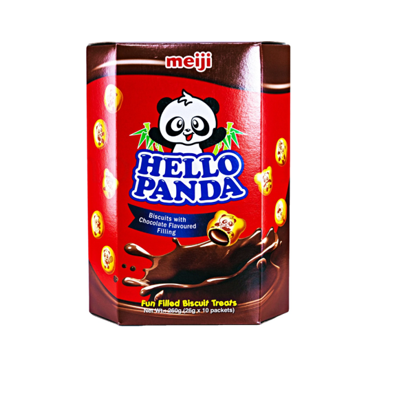 Hello Panda Biscuits With Chocolate Flavored Filling 260 G Cartoon 10 Pcs