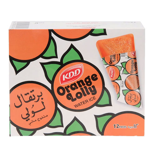 Kdd Ice Cream Lolly Orange 62.5 Ml X 12 Pc