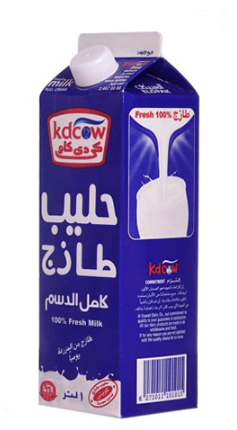 KdCow Fresh Milk Full Cream 1 L