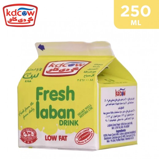 Kdcow Low Fat Fresh Laban Drink 250 Ml