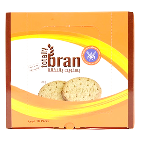 Kfm Totally Bran Biscuits 25 G 18 Pcs