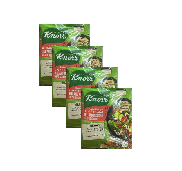 Knorr Dill And Mustard Salad Seasoning 10g pack of 4