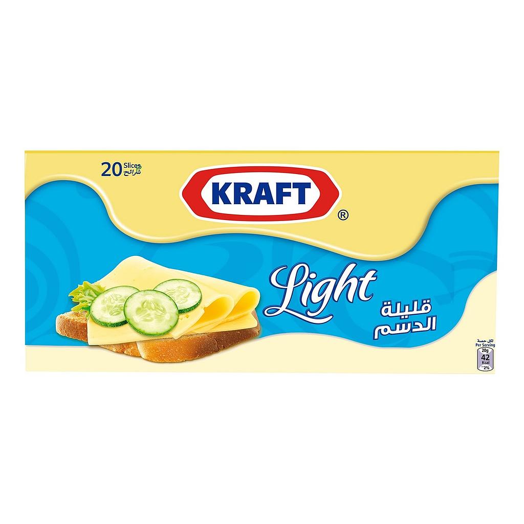 Kraft Light Cheese Slices, 400g