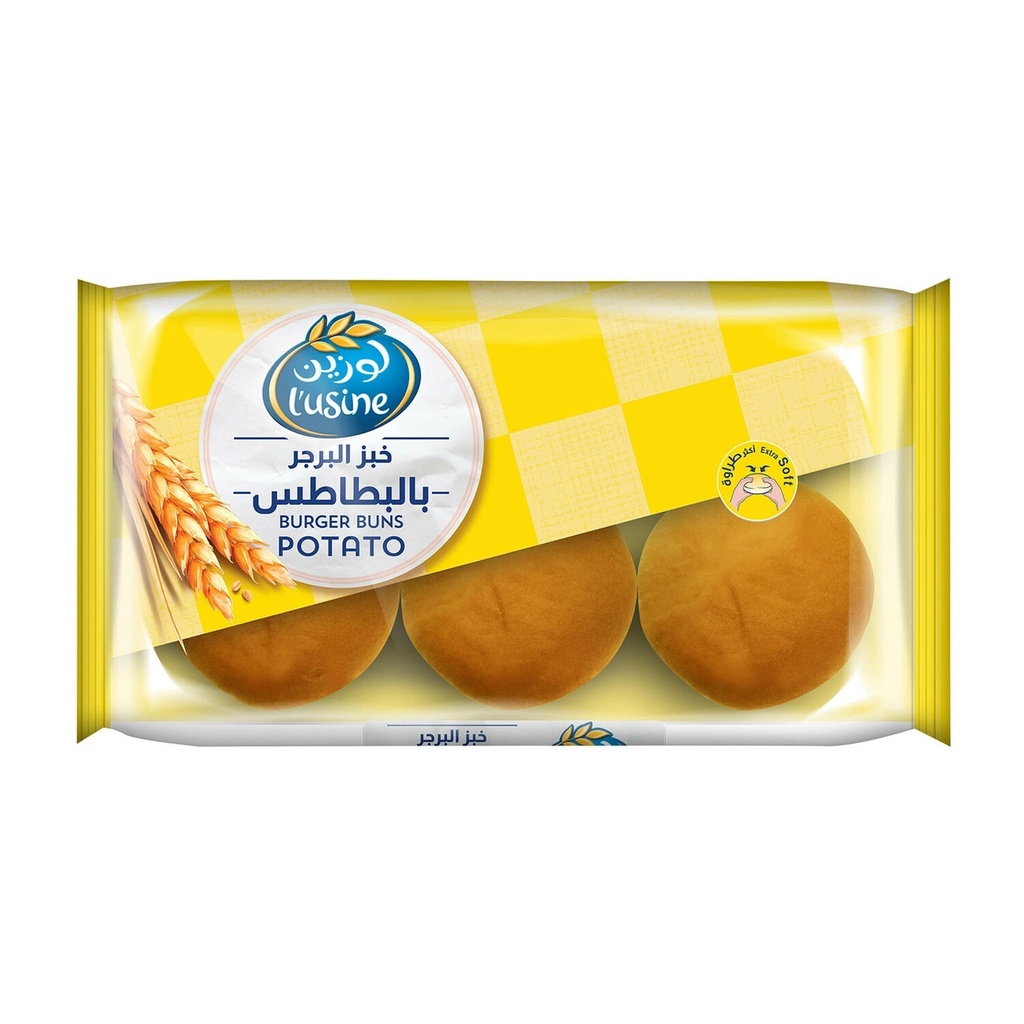 L'Usine Burger Bun Potato 400G 6 Pcs