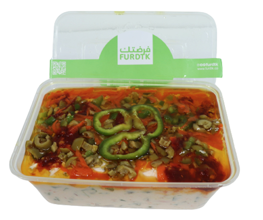 Labneh With Spicy Mixed Vegetables