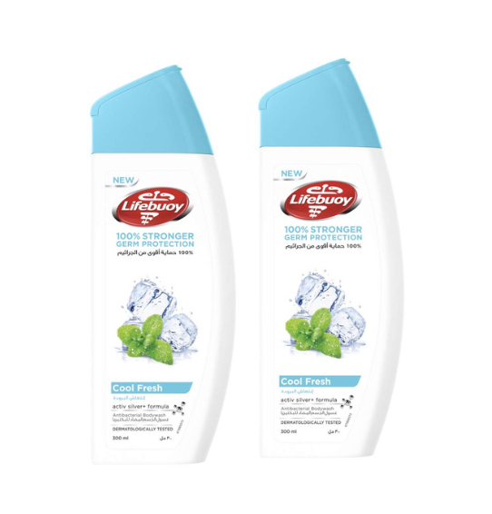 Lifebuoy Body Wash Cool Fresh 2X300Ml