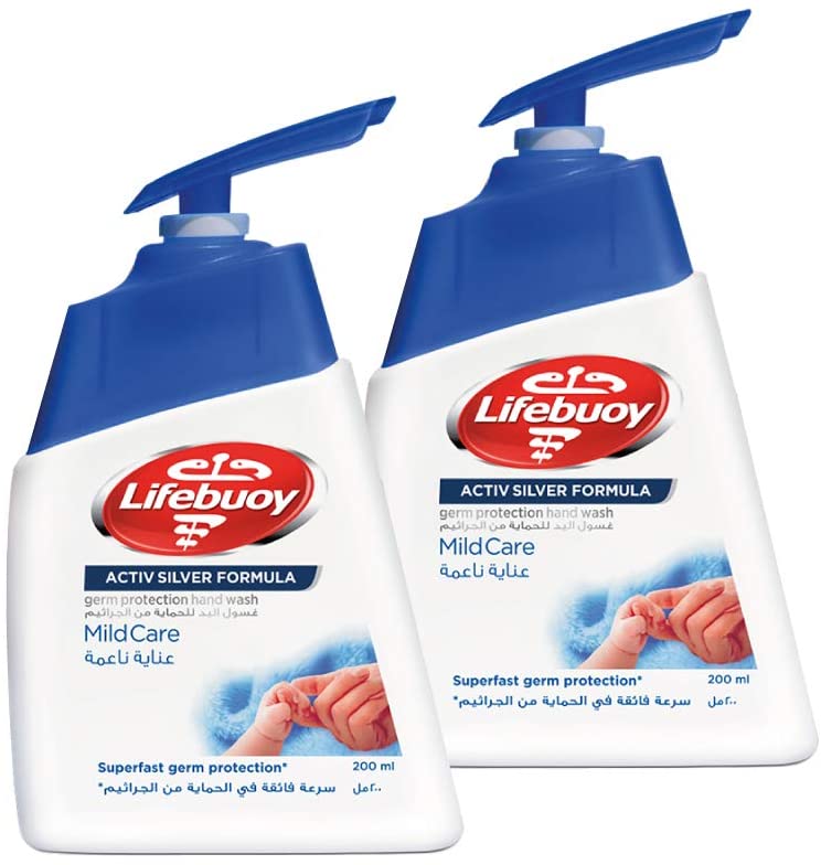 Lifebuoy Mild Care Hand Wash 200Ml*2Pcs