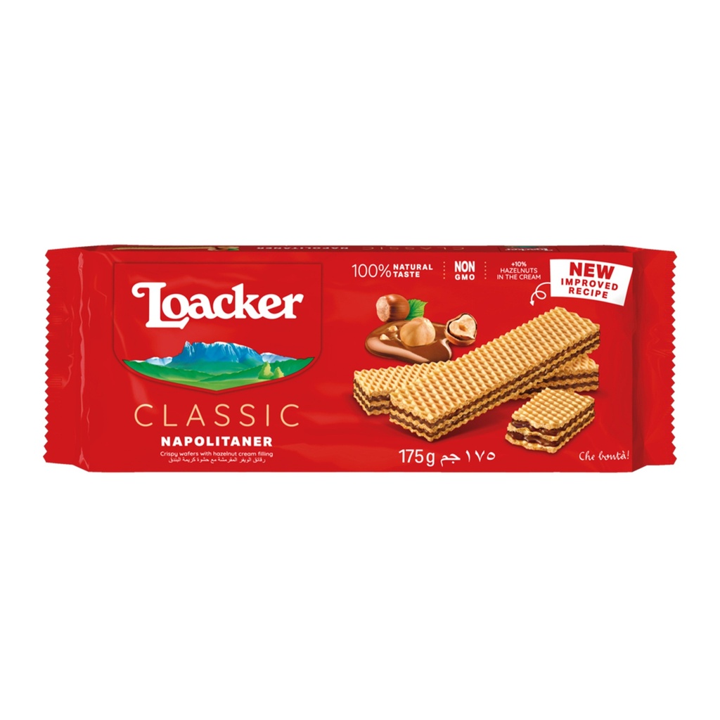 Loacker Napolitaner Hazelnut Wafer, 175g