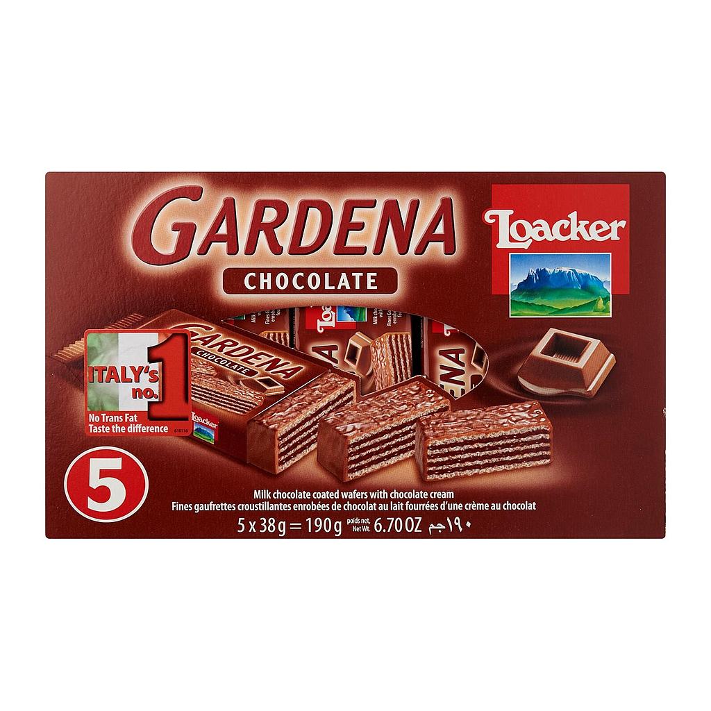 Loacker Gardena Chocolate Wafers, 5x38g