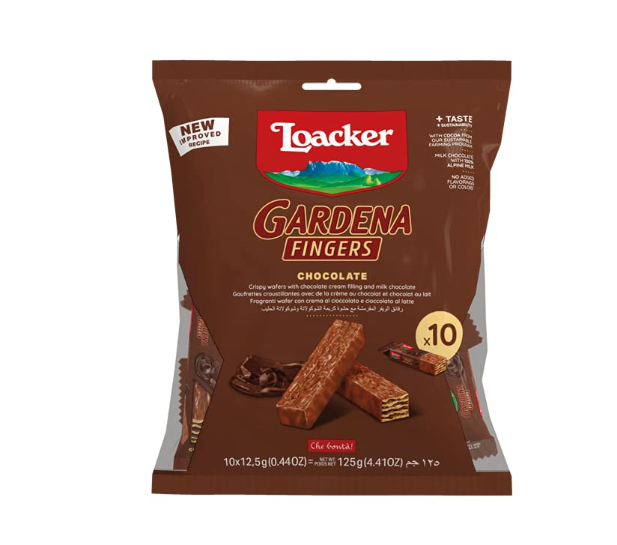 Loacker Gardena Fingers Chocolate Wafer, 125g