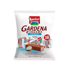 Loacker Gardena Fingers Coconut Cream & Milk Chocolate Wafer, 125g