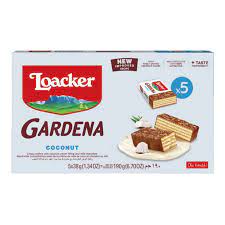 Loacker Gardena With Coconut Cream Filling And Milk Chocolate 38G 5 Pieces