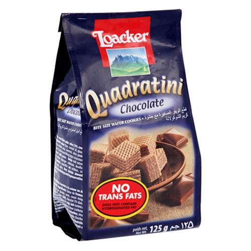 Loacker Quadratini Chocolate Wafer, 125g