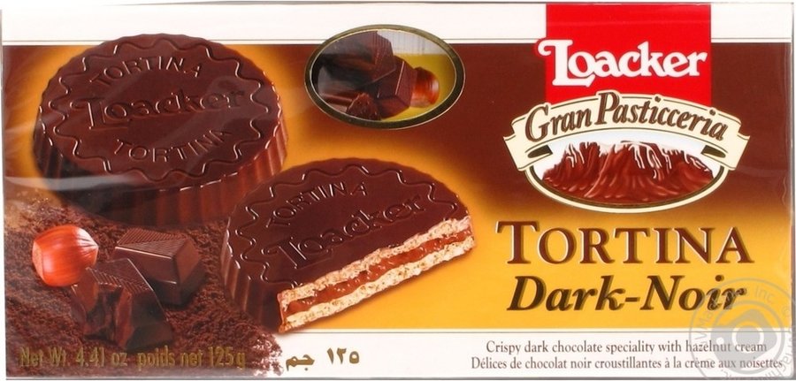 Loacker Tortina Original Gran Pasticceria Dark Hazelnut 21G 6 Pcs 125G