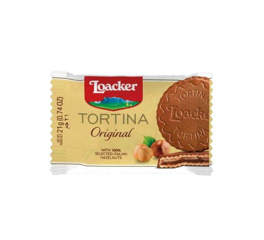 Loacker Tortina Original Gran Pasticceria Hazelnut Wafers 21G