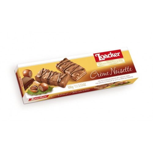 Loacker Pasticceria Nosisette Milk Chocolate, 100g