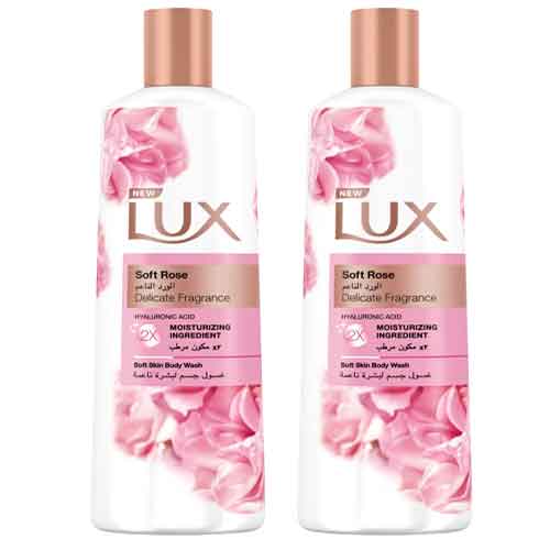 Lux Fine Fragrance Body Wash Soft Rose 2 Pcs * 250 Ml