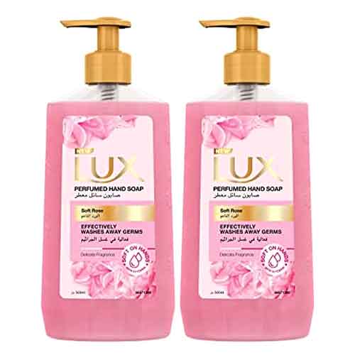 Lux Perfumed Hand Soap Soft Rose 2 Pcs * 500 Ml