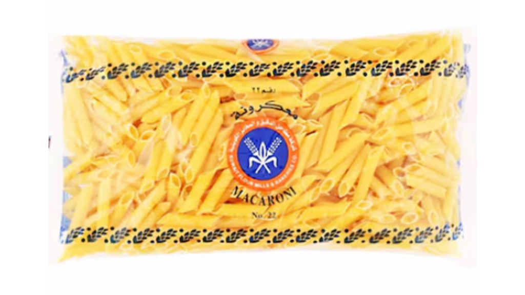 Kuwait Flour Mills No.22 Macaroni Pasta, 500g